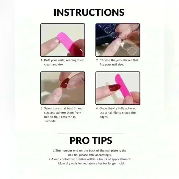 Pink Press-on Nails - Picture 4 of 4